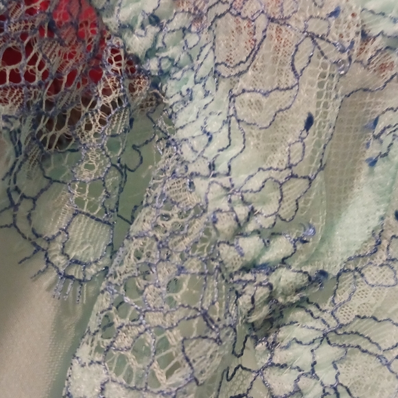 Never worn Victoria Secret blue split front baby doll lingerie size 36C 2 piece - Picture 10 of 11